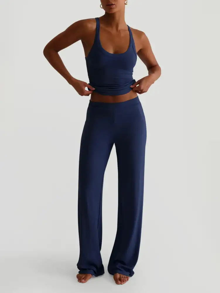 Scoop Neck Cami and Pants Set