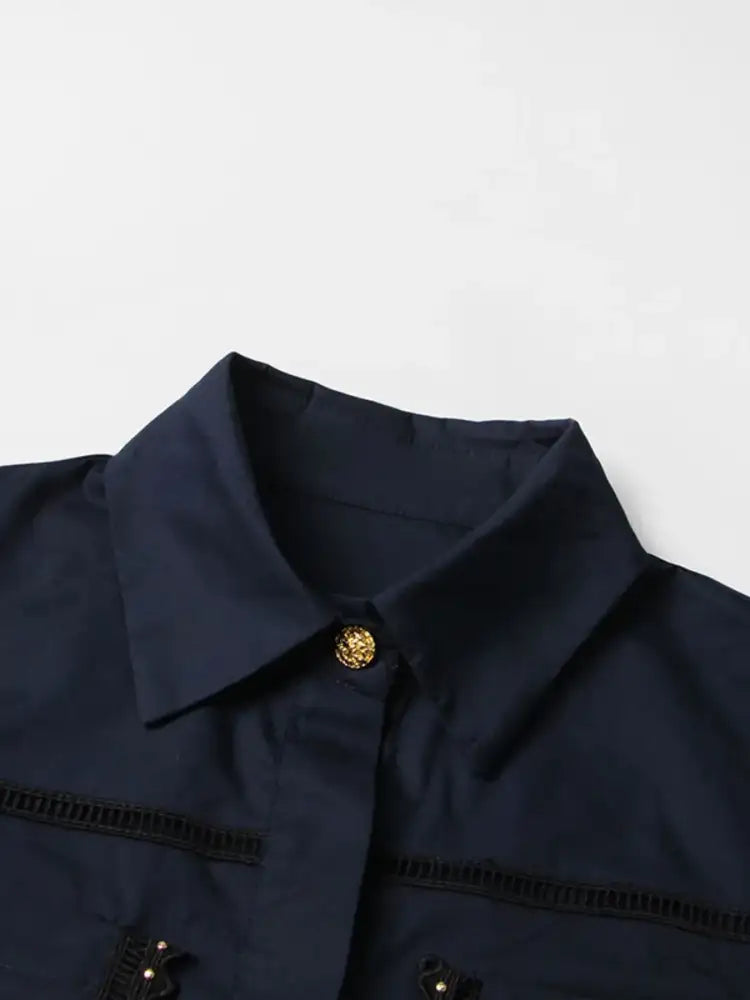 Short Sleeve Shirt and Skirt Set