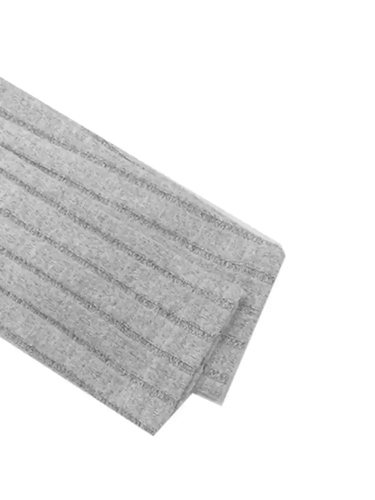 Slit V-Neck Ribbed Top and Pants Set