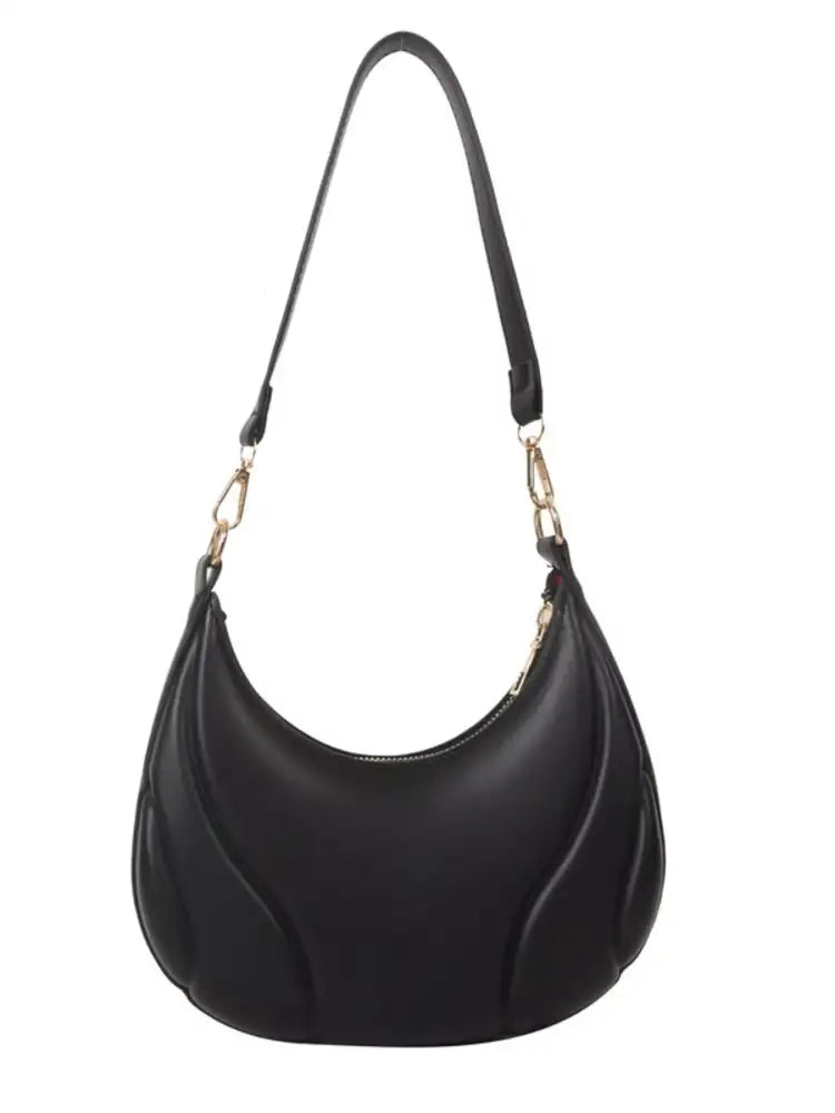 Solid Color Shoulder Bag