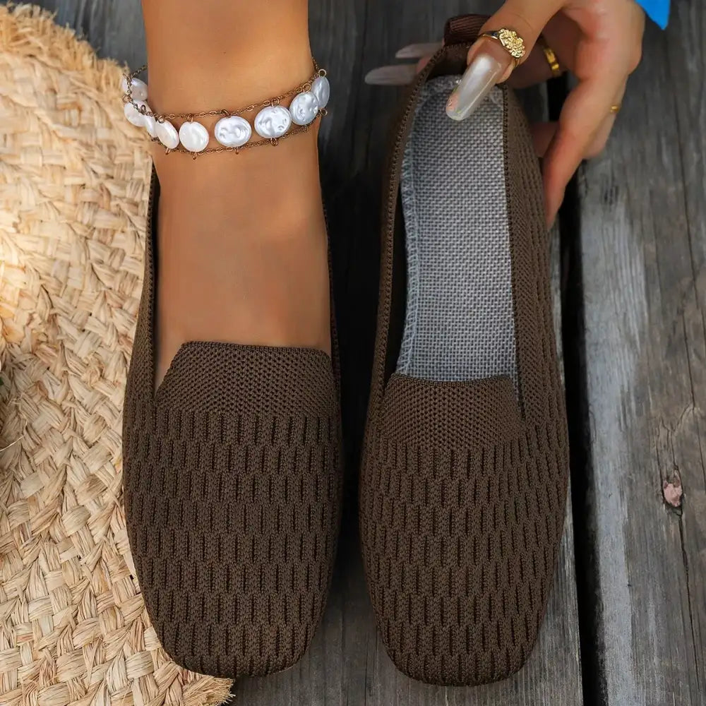 Square Toe Slip-Ons