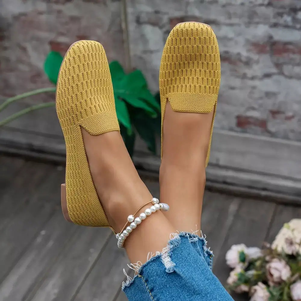 Square Toe Slip-Ons
