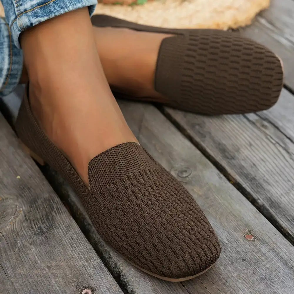 Square Toe Slip-Ons