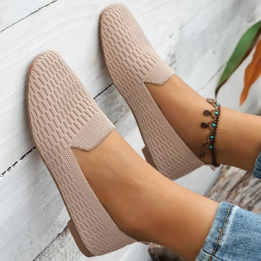Square Toe Slip-Ons