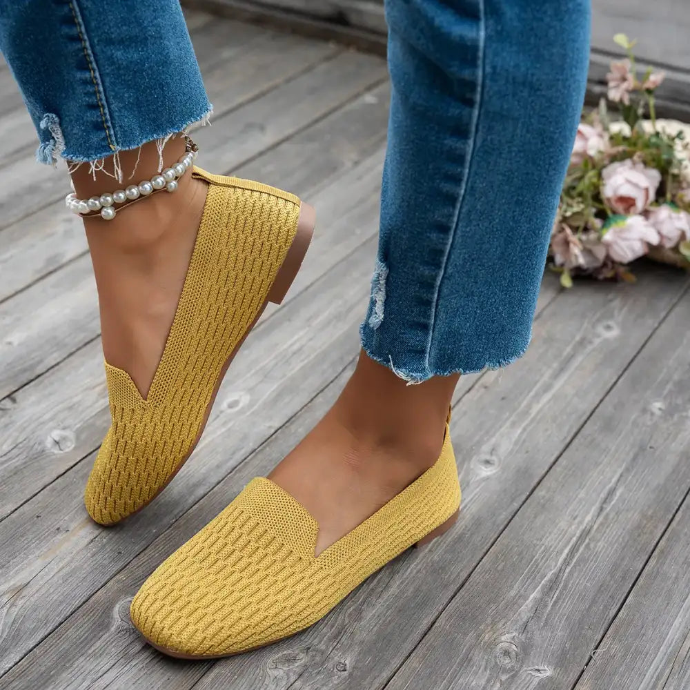 Square Toe Slip-Ons