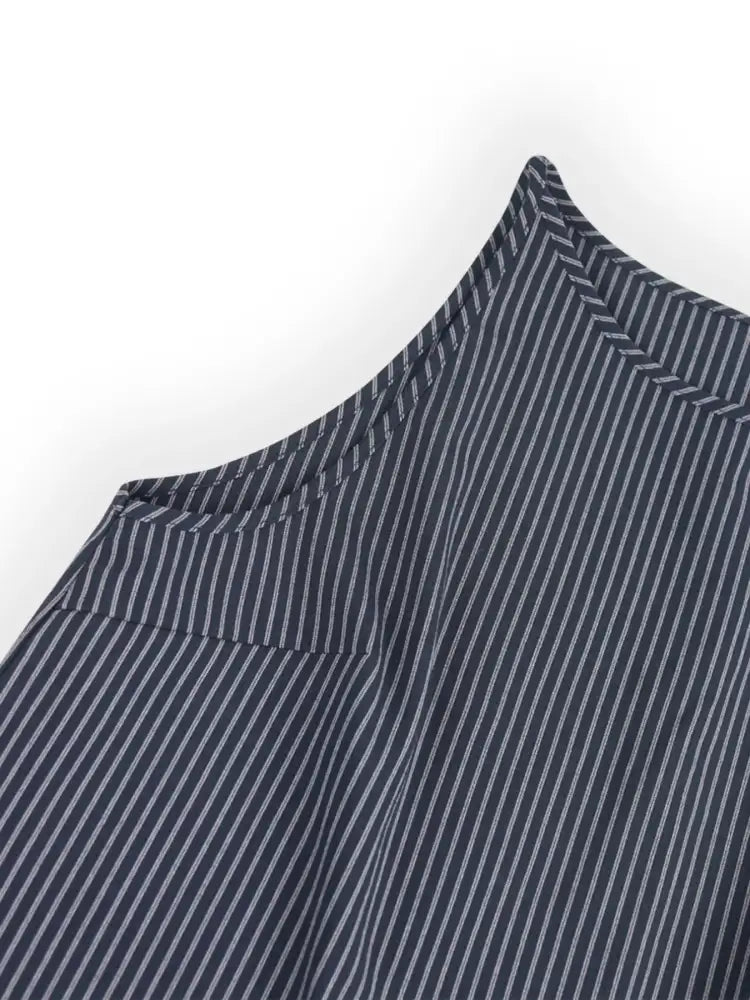 Striped Round Neck Tank and Wide Leg Pants Set