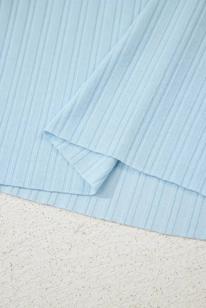 Summer Ribbed Sleeveless Drawstring Romper