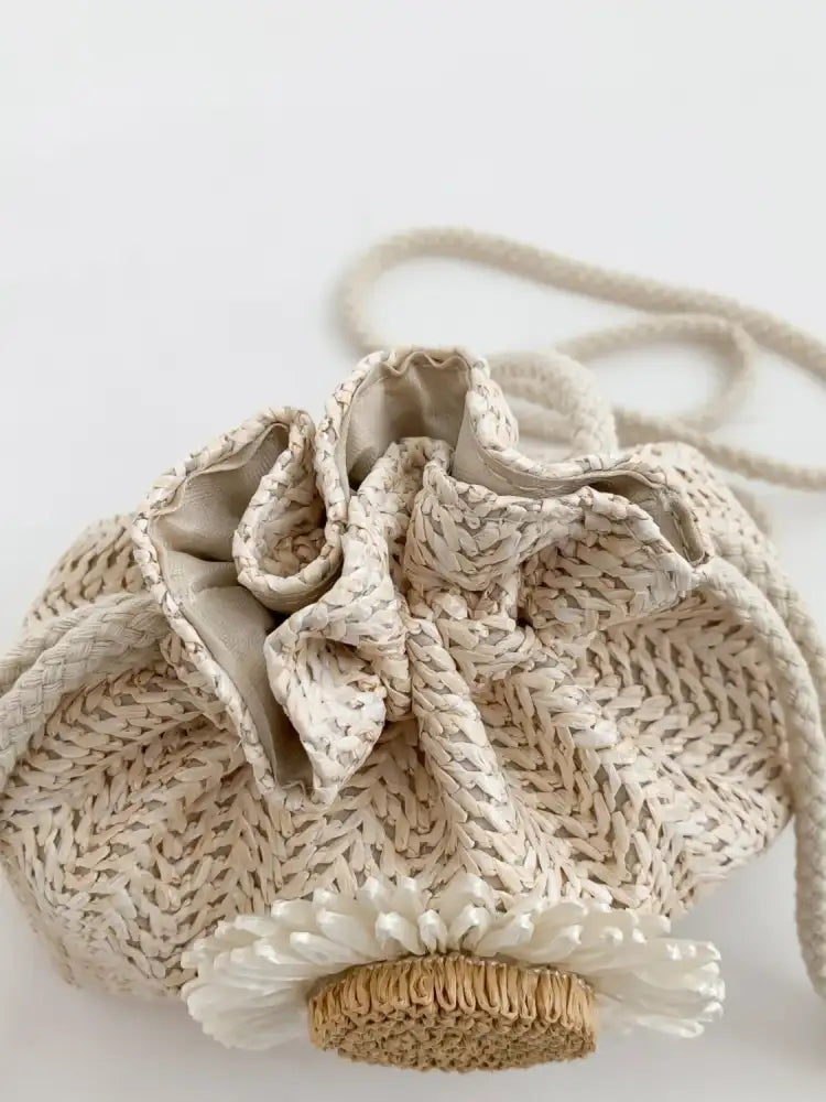 Sunflower Drawstring Bucket Bag