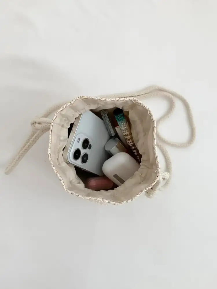 Sunflower Drawstring Bucket Bag