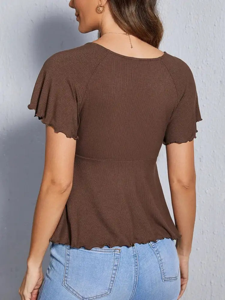 Surplice Short Sleeve T-Shirt