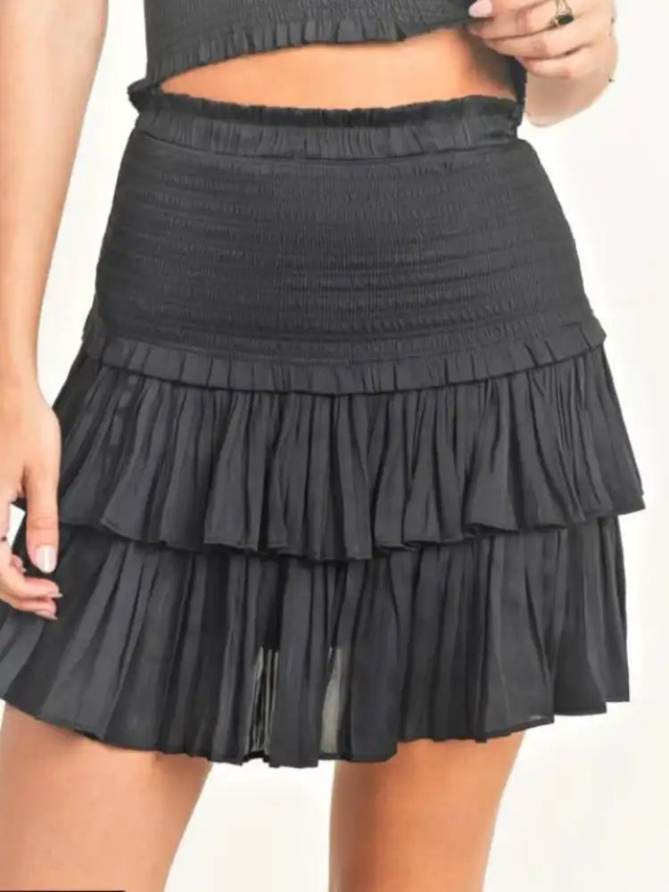 Sweetheart Neck Cami and Skirt Set