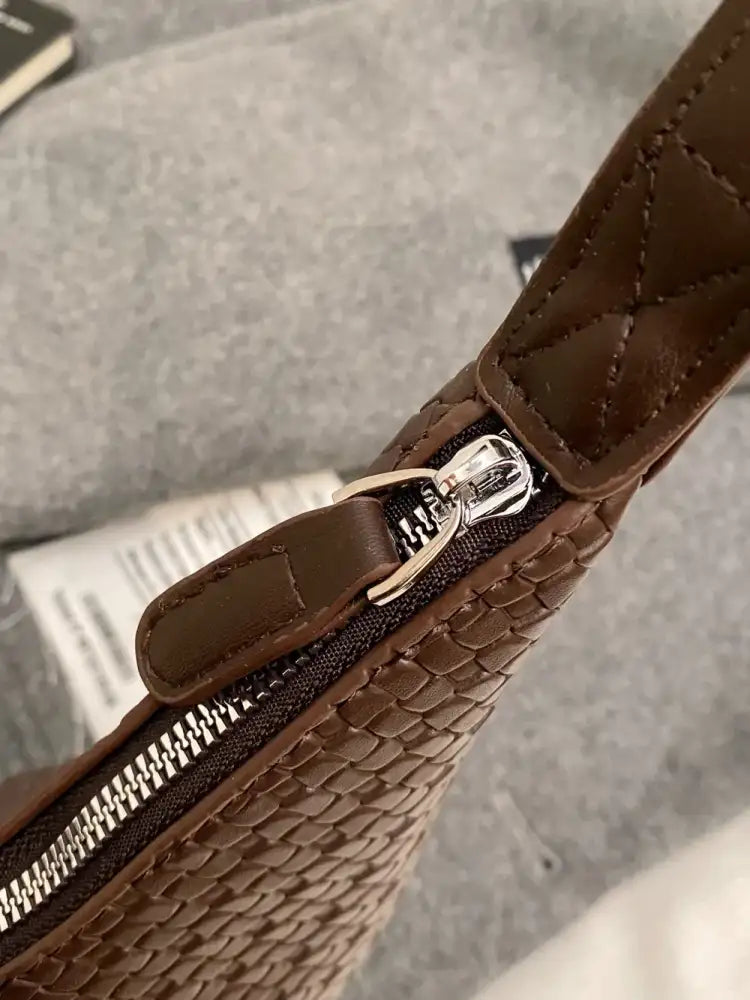 Texture PU Leather Shoulder Bag