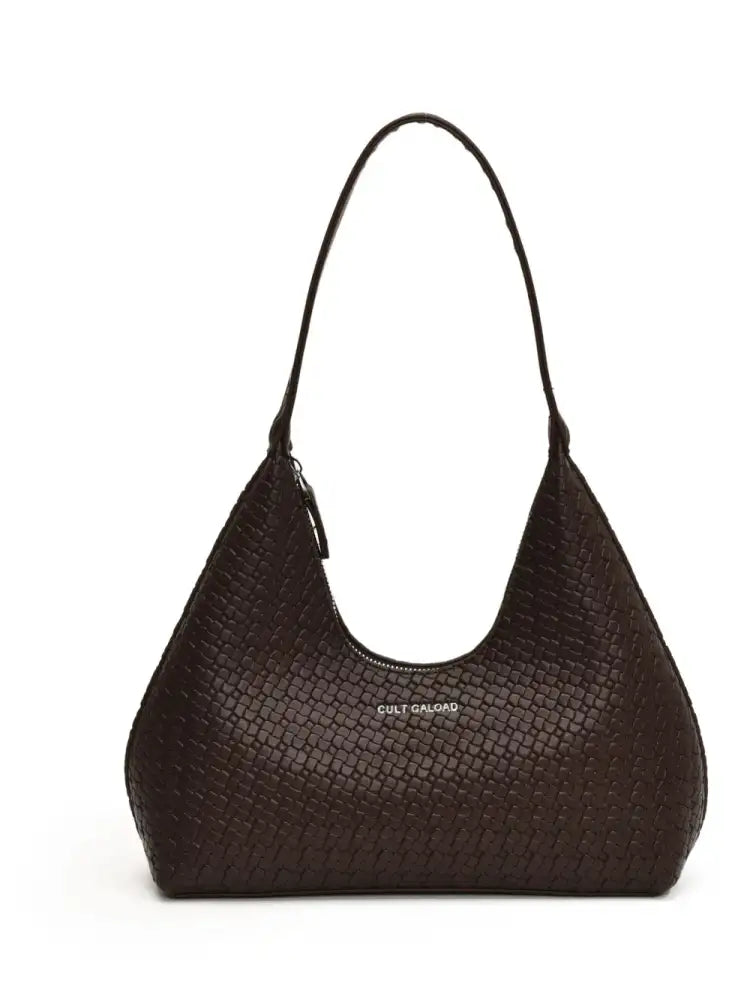 Texture PU Leather Shoulder Bag