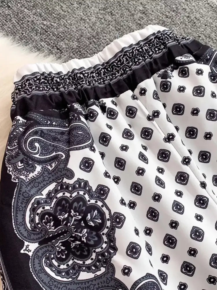 Tie Back Printed Cami and Pants Set