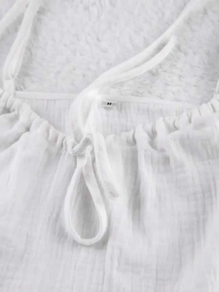 Tie Front Cami and Shorts Lounge Set