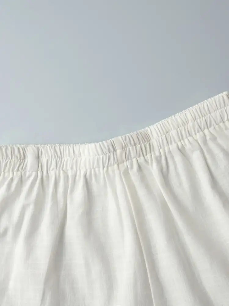 Tie Front Long Sleeve Top and Shorts Set