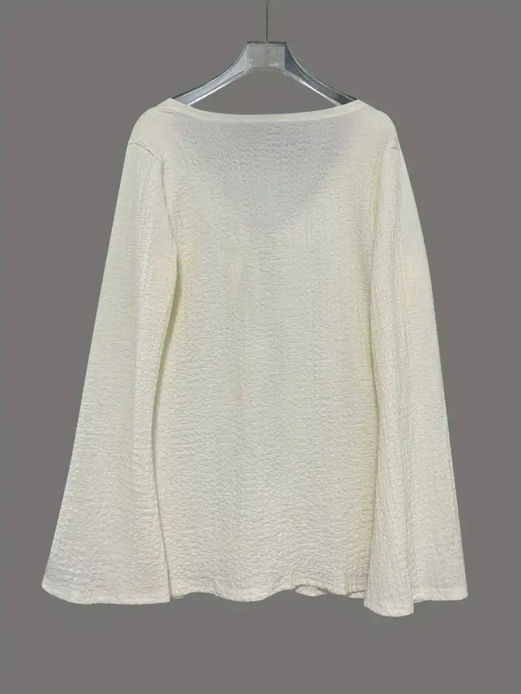 Tie Front Long Sleeve Top and Shorts Set