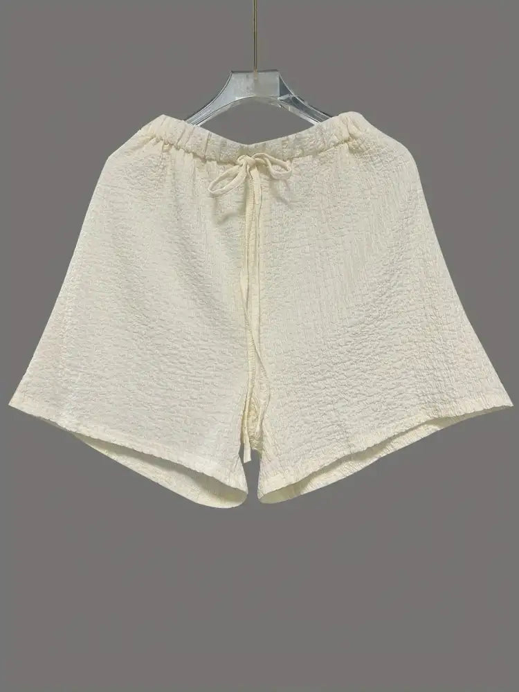 Tie Front Long Sleeve Top and Shorts Set