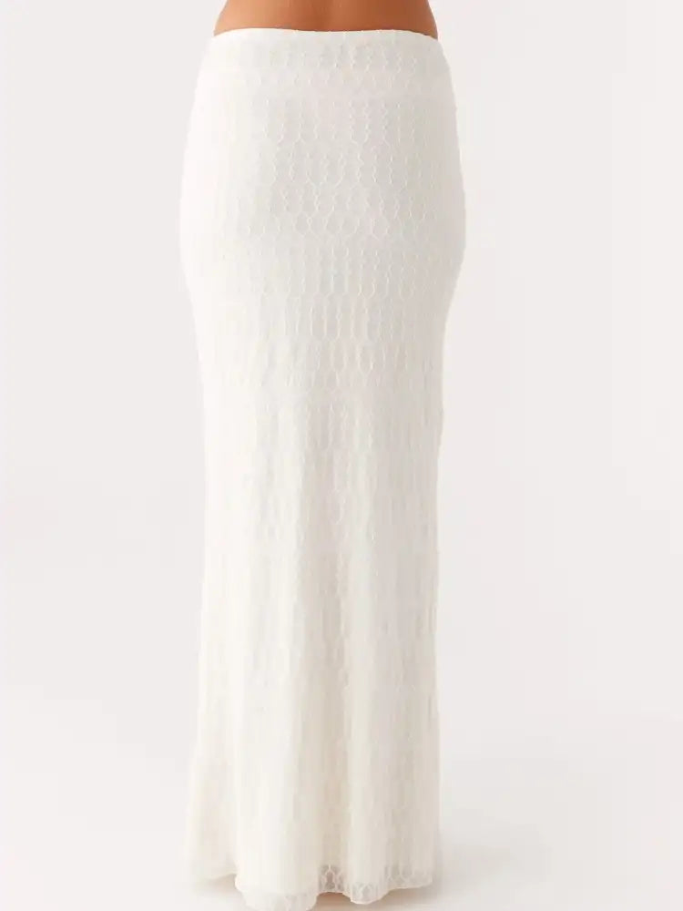 Tie Front Tube Top and Maxi Skirt Set