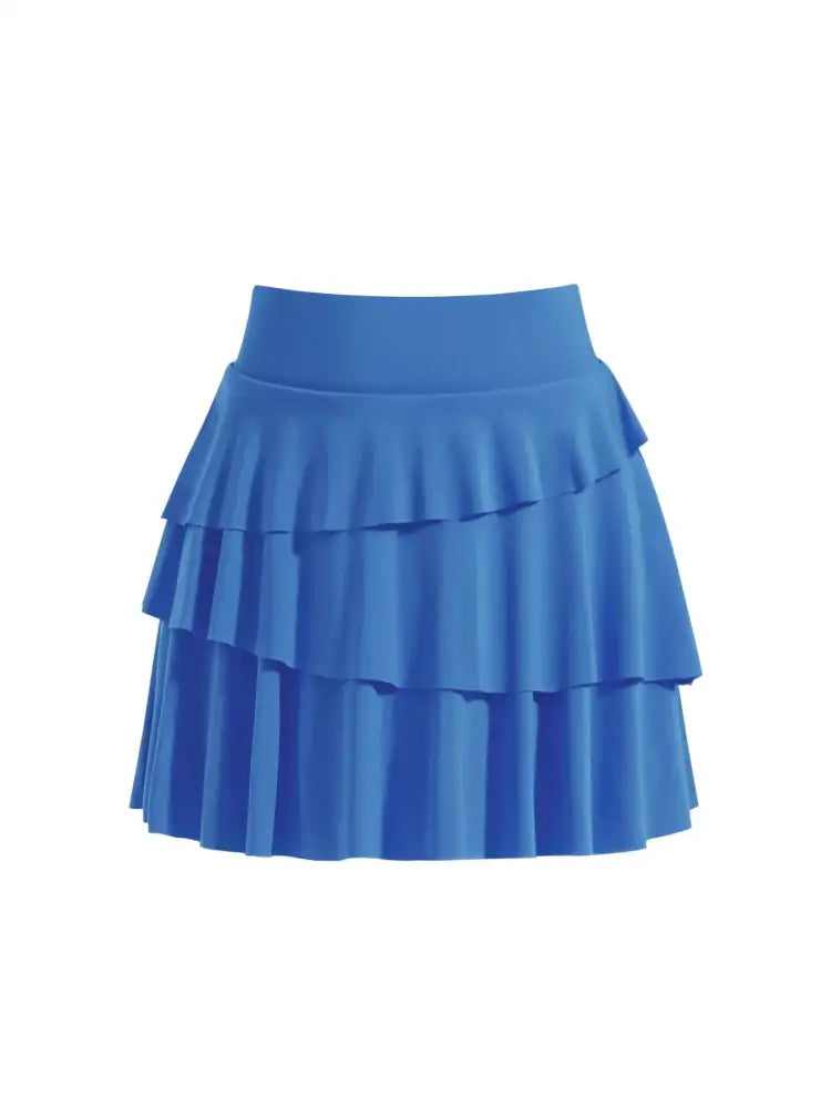Tiered Ruffle Active Skort