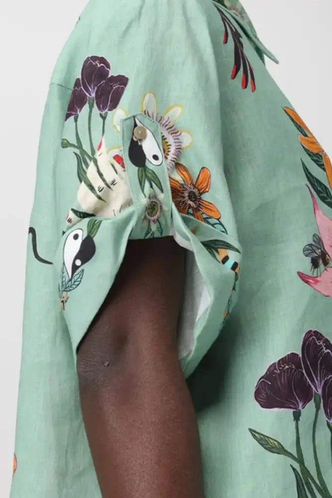 Tropical Paradise Floral Print Shirt and Shorts Set