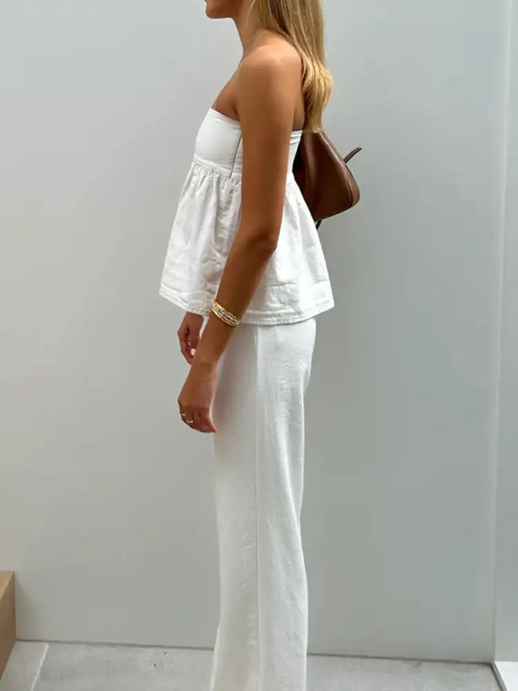 Tube Top and Pants Set