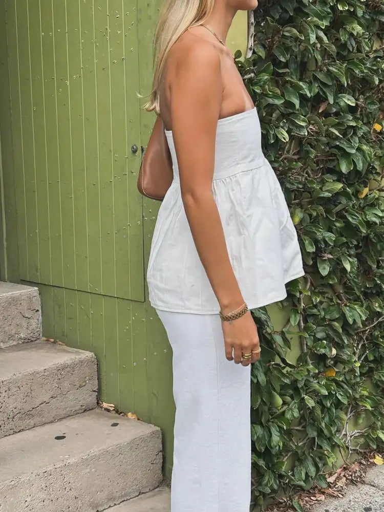 Tube Top and Pants Set