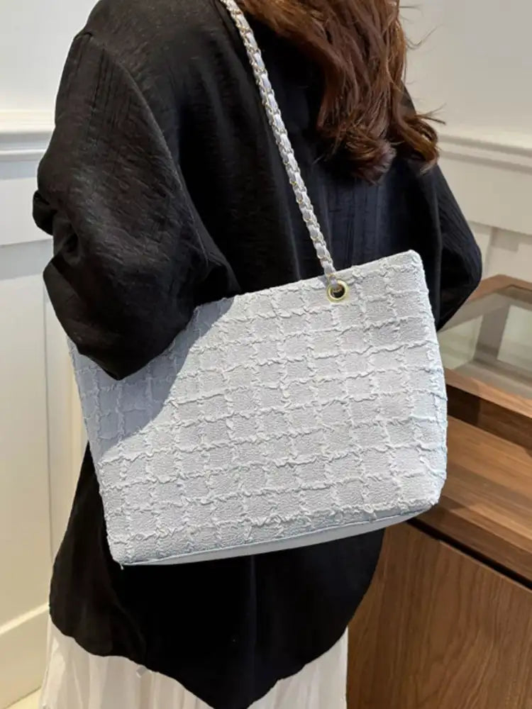 Tweed Chain Shoulder Bag