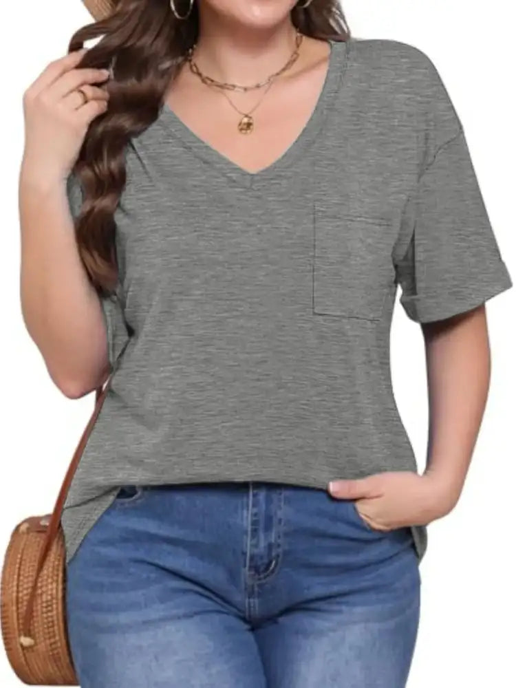 V-Neck Pocket T-Shirt