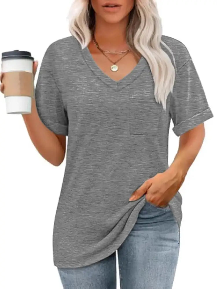 V-Neck Pocket T-Shirt