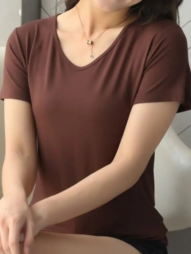 V-Neck Short Sleeve T-Shirt