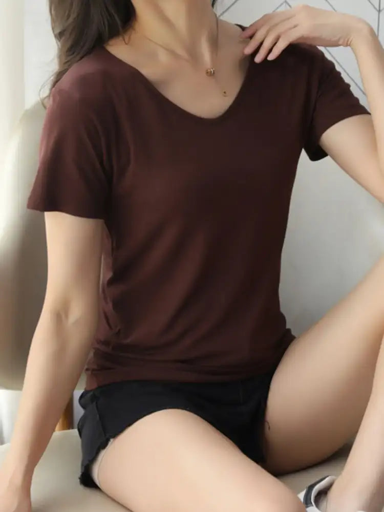 V-Neck Short Sleeve T-Shirt