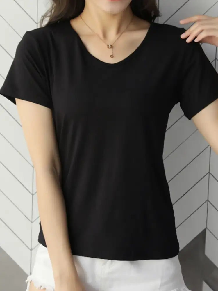 V-Neck Short Sleeve T-Shirt