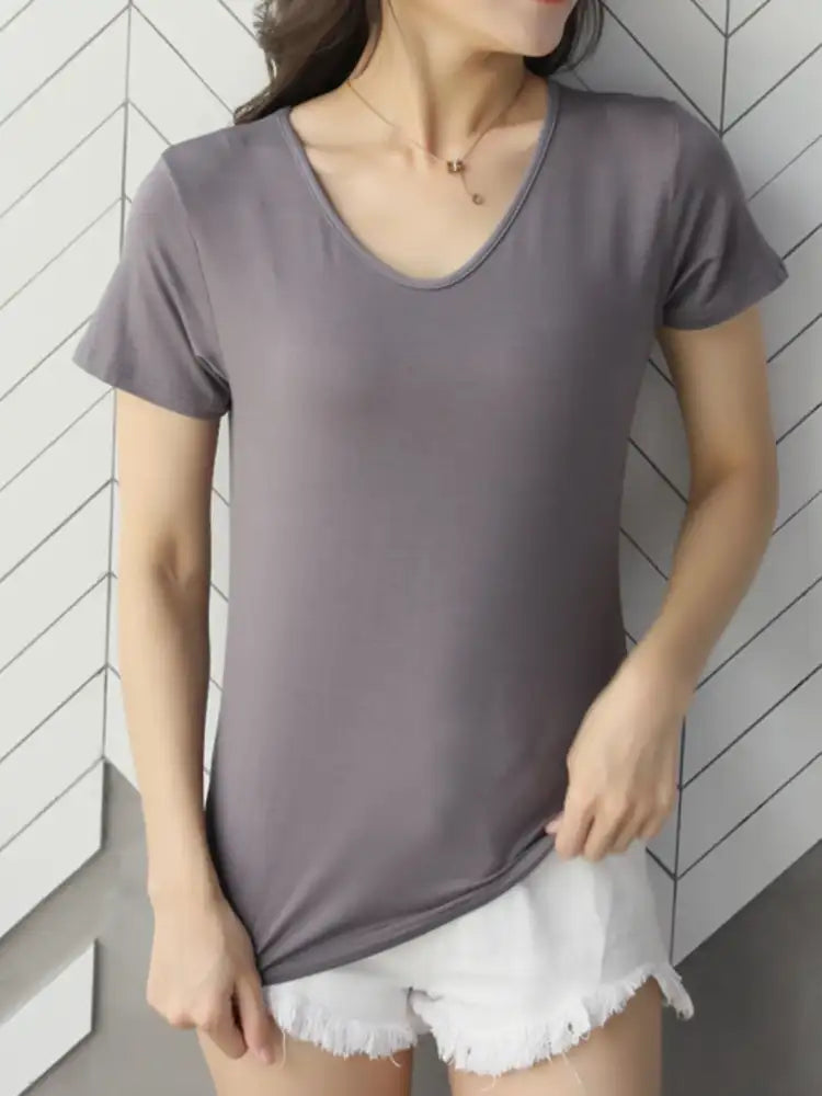 V-Neck Short Sleeve T-Shirt