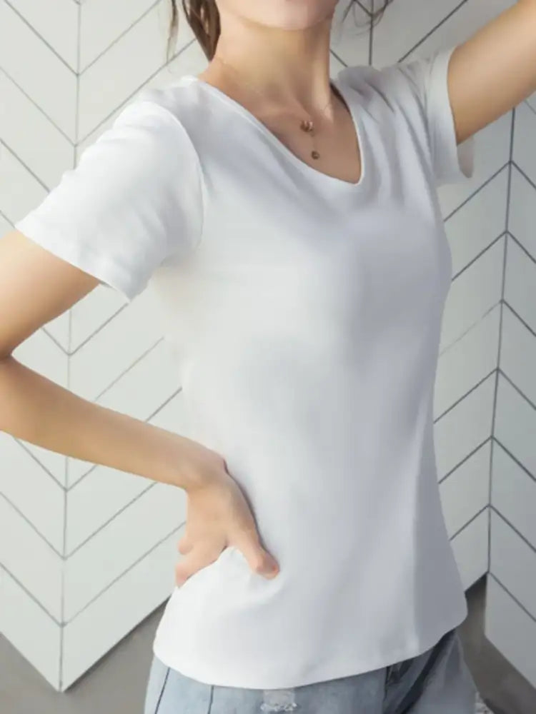 V-Neck Short Sleeve T-Shirt