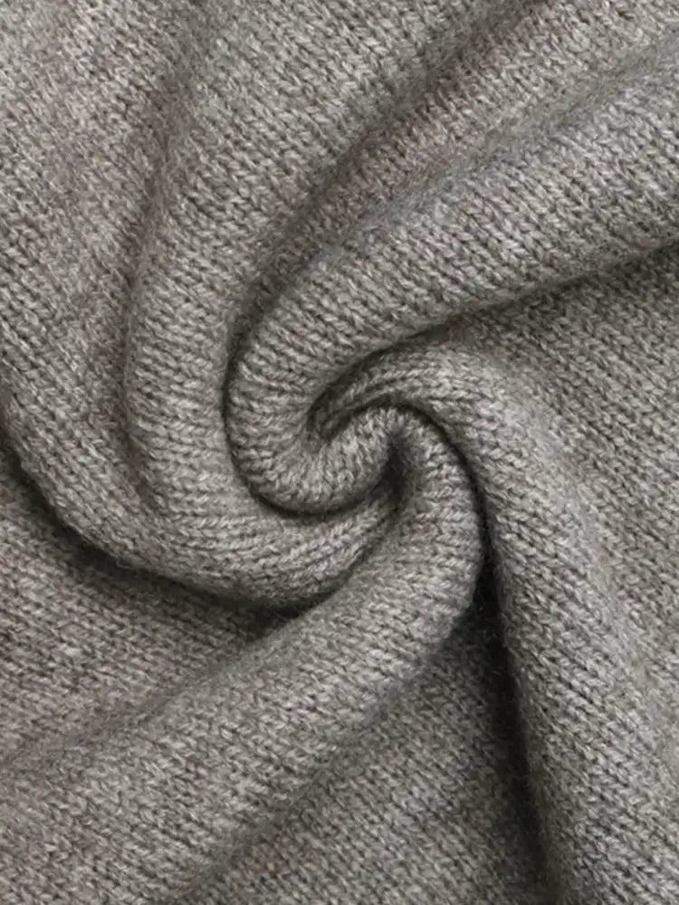 V-Neck Vest and Skirt Knit Set