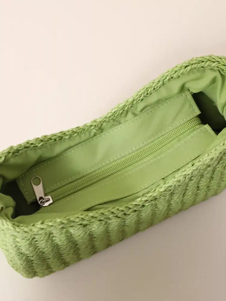 Woven Straw Shoulder Bag