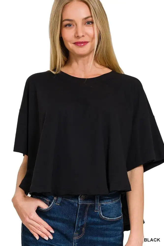 Zenana Cotton Round Neck Short Sleeve T-Shirt