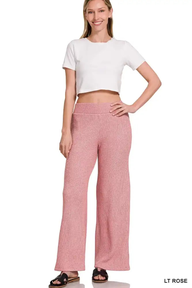 Zenana Sweater Boxy Top & Long Pants Set