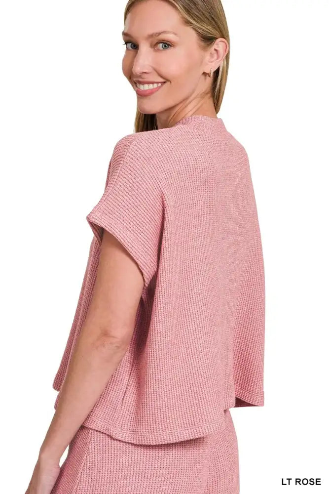 Zenana Sweater Boxy Top & Long Pants Set