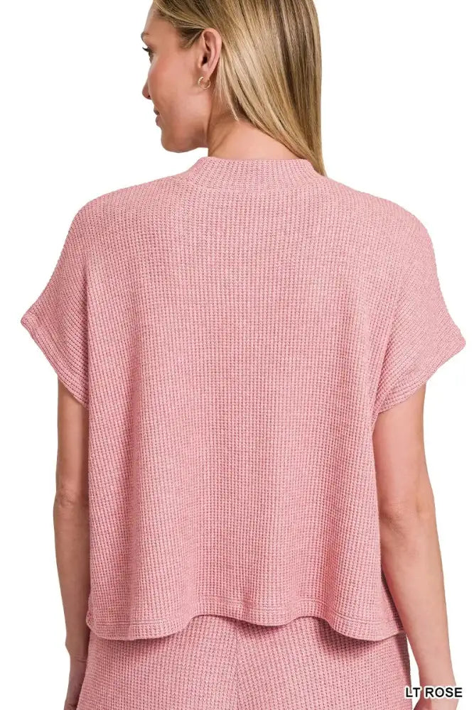 Zenana Sweater Boxy Top & Long Pants Set