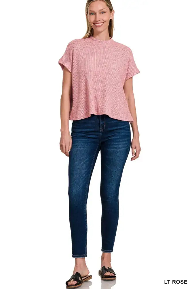 Zenana Sweater Boxy Top & Long Pants Set