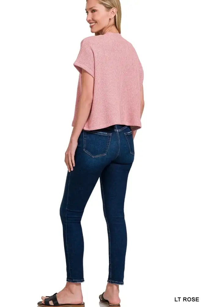 Zenana Sweater Boxy Top & Long Pants Set