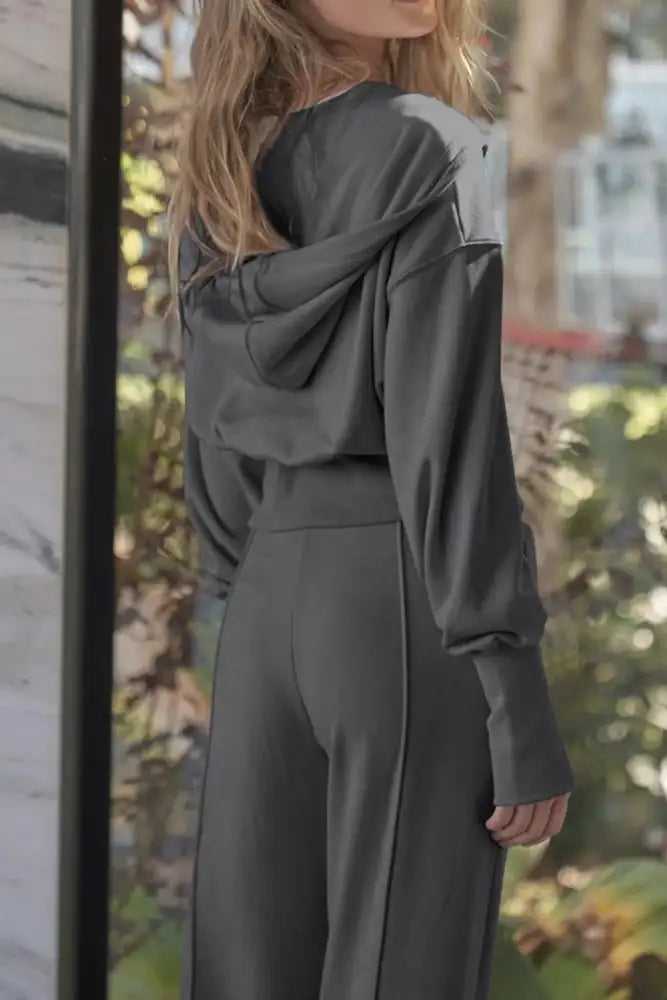 Zip-Up Hoodie and Pants Active Set