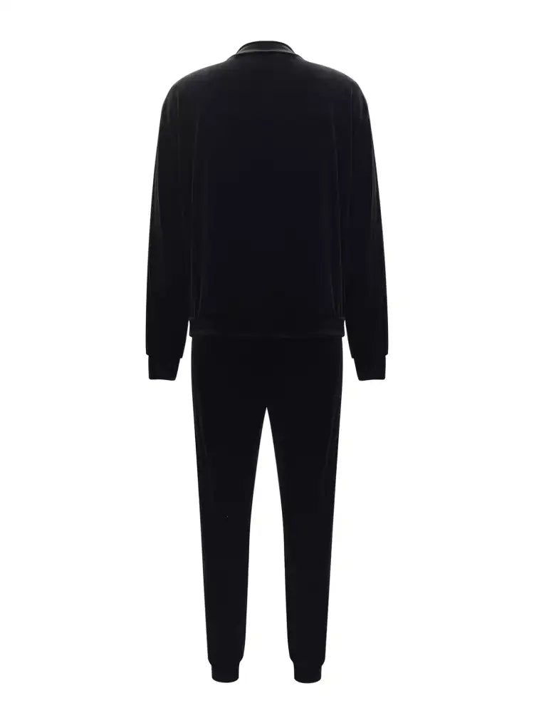 Zip Up Long Sleeve Top and Pants Set